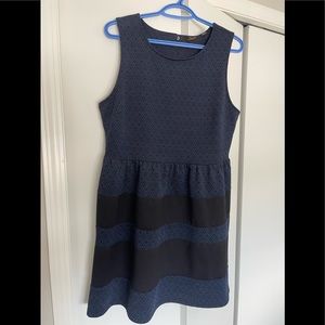 Dex Dress Black and Blue Size 14